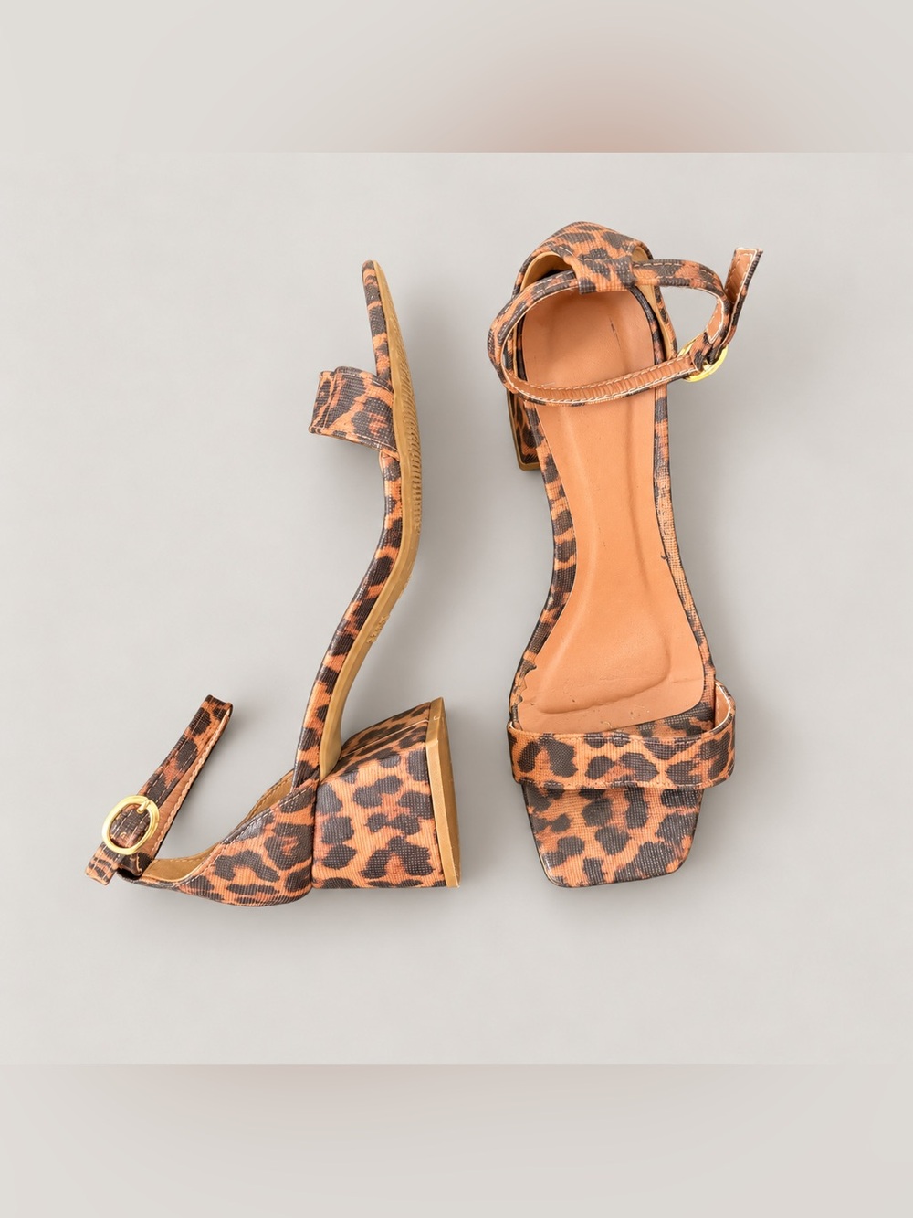Brazilian Brand Leopard Print Sandals – US Size 8